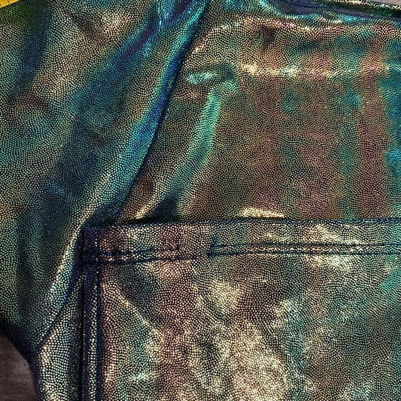 I. Valentine Rave iridescent crop top l/xl - Picture 3 of 5